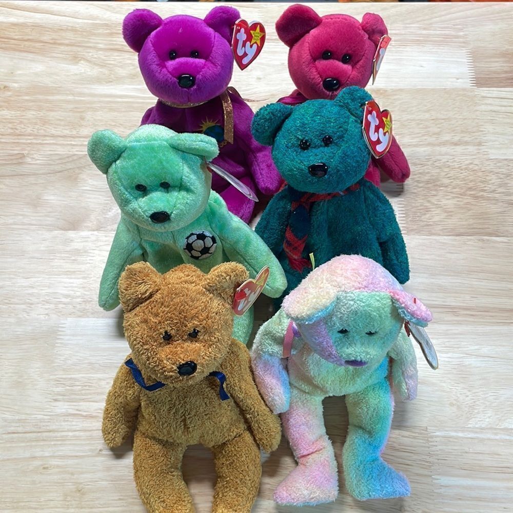RARE Ty Beanie Baby Valuable Collectors Bear Lot